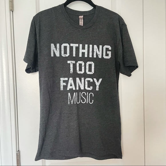 "Nothing Too Fancy" Concert T-Shirt Dark Gray - Picture 1 of 3